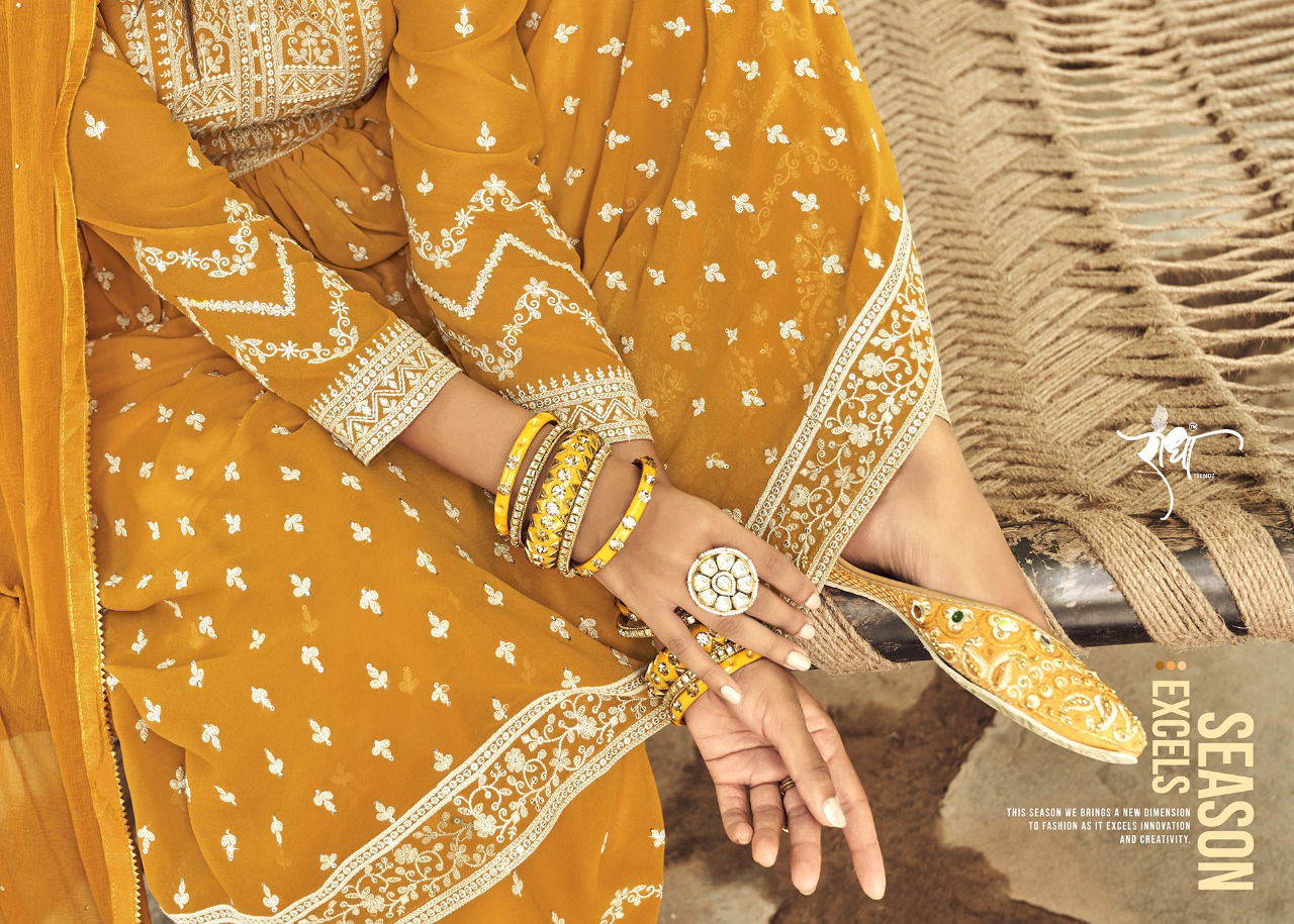 Rass Leela Heavy Wedding Wear Wholesale Georgette Designer Salwar Suits